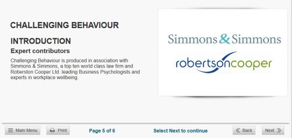harassment elearning