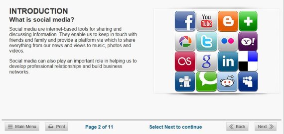 social media in the workplace elearning