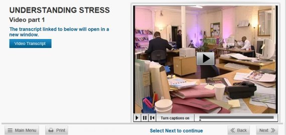 under stress pressure elearning